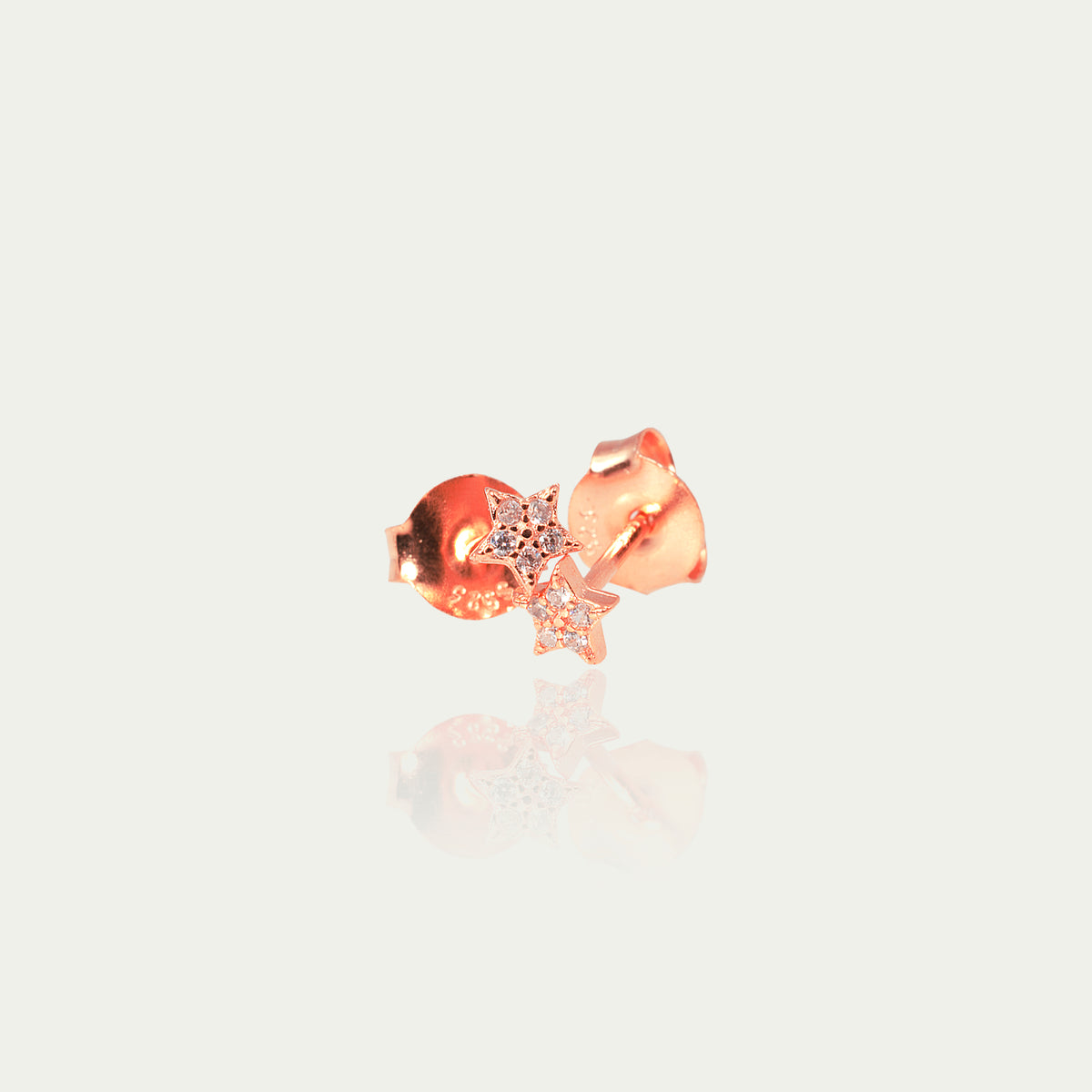 Ohrstecker Mini Stern – 925 Sterling Silber 18K Roségold vergoldet | Sucre Fine Jewelry
