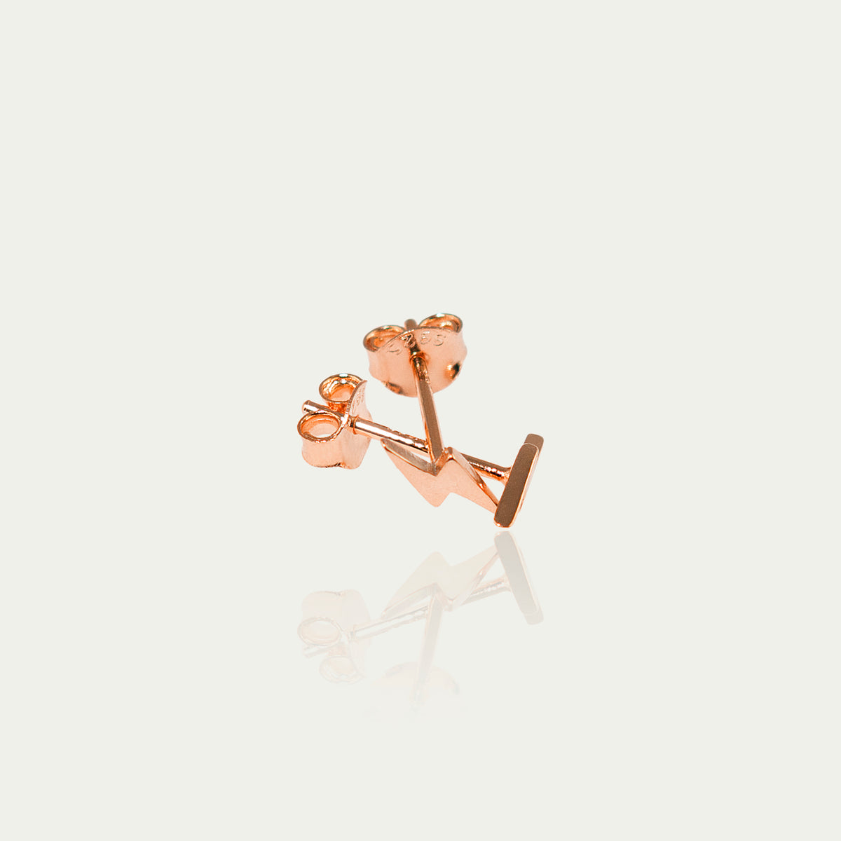 Ohrstecker Flash – 925 Sterling Silber 18K Roségold vergoldet | Sucre Fine Jewelry
