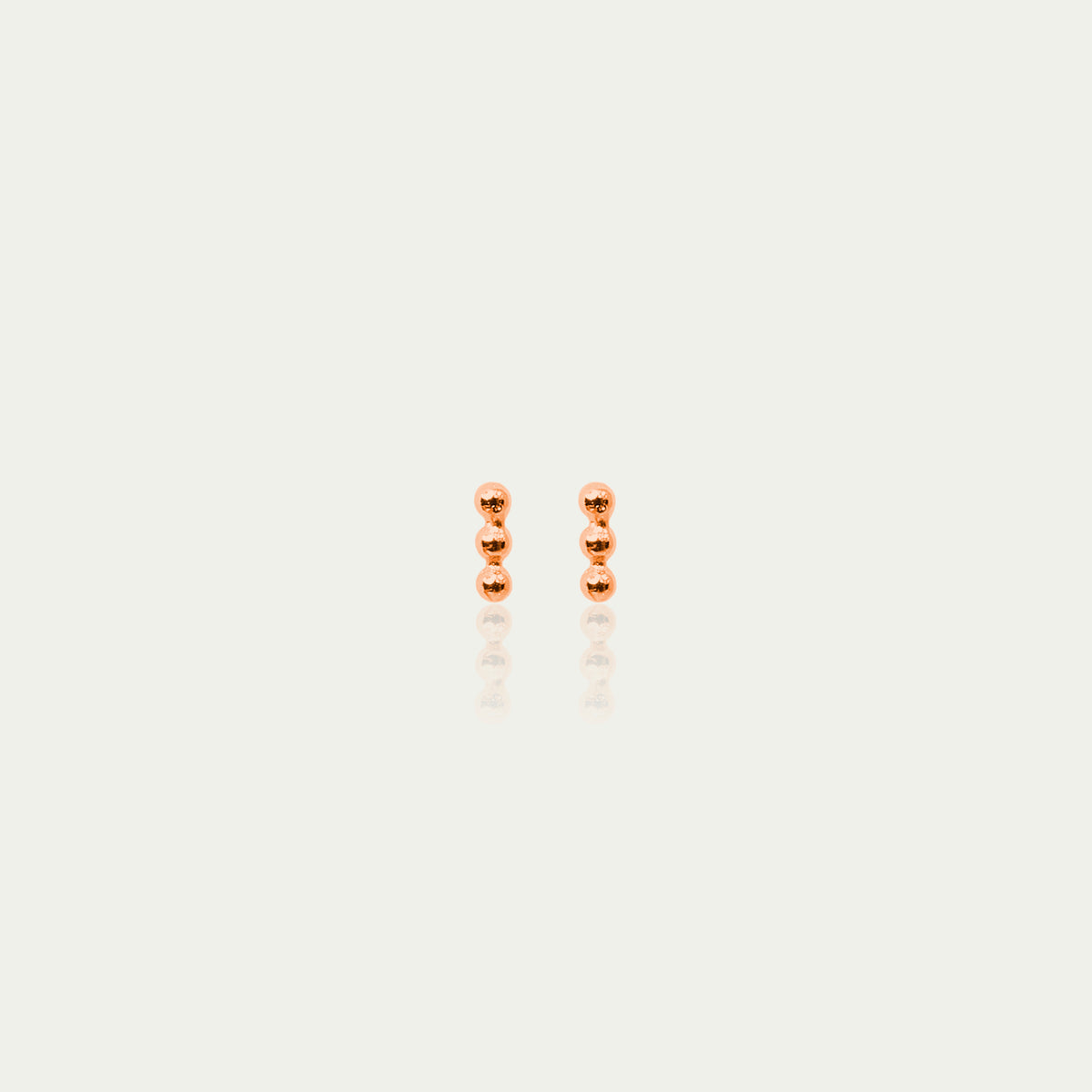 Ohrstecker Mini Bubbles Bar – 925 Sterling Silber 18K Roségold vergoldet | Sucre Fine Jewelry
