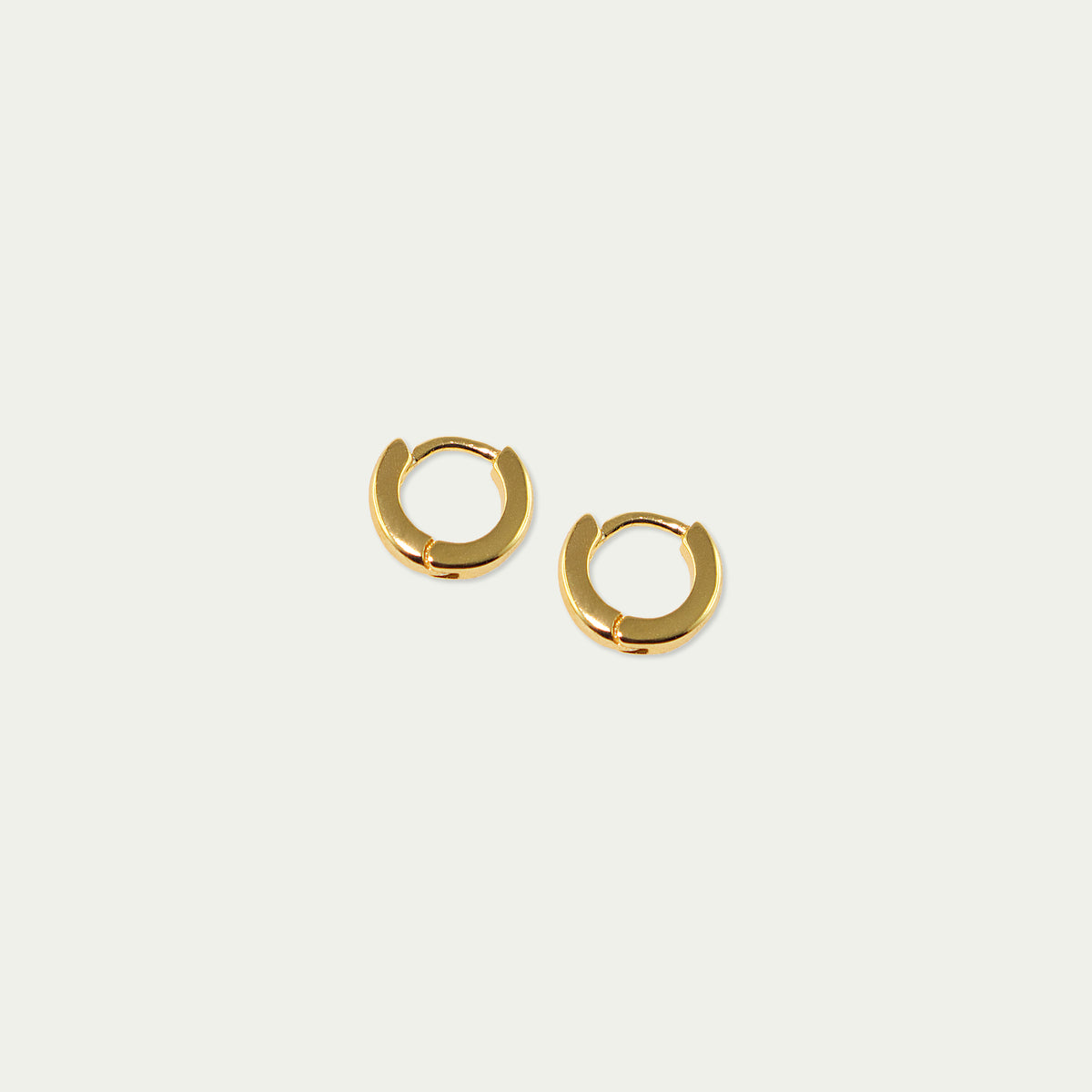 Klappcreole Pure Mini 0,5cm – 925 Sterling Silber 18K Gelbgold vergoldet | Sucre Fine Jewelry