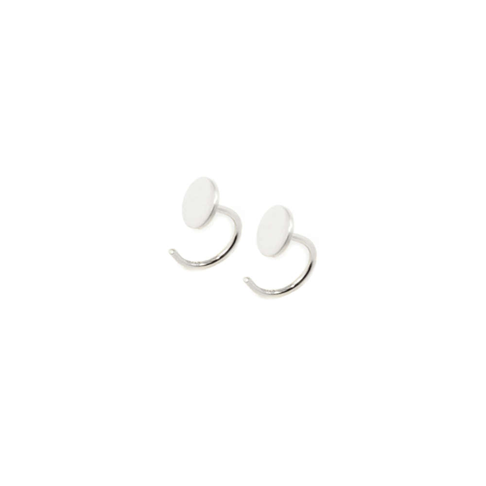 Ohrhänger Disc Hoop – 925 Sterling Silber | Sucre Fine Jewelry