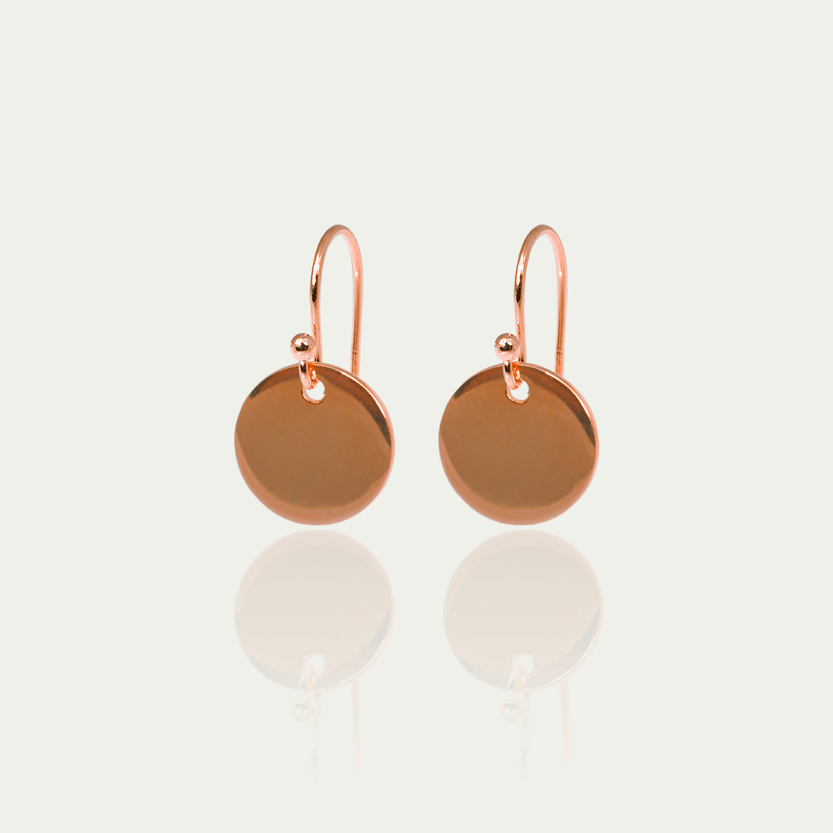 Ohrhänger Coin – 925 Sterling Silber 18K Roségold vergoldet | Sucre Fine Jewelry