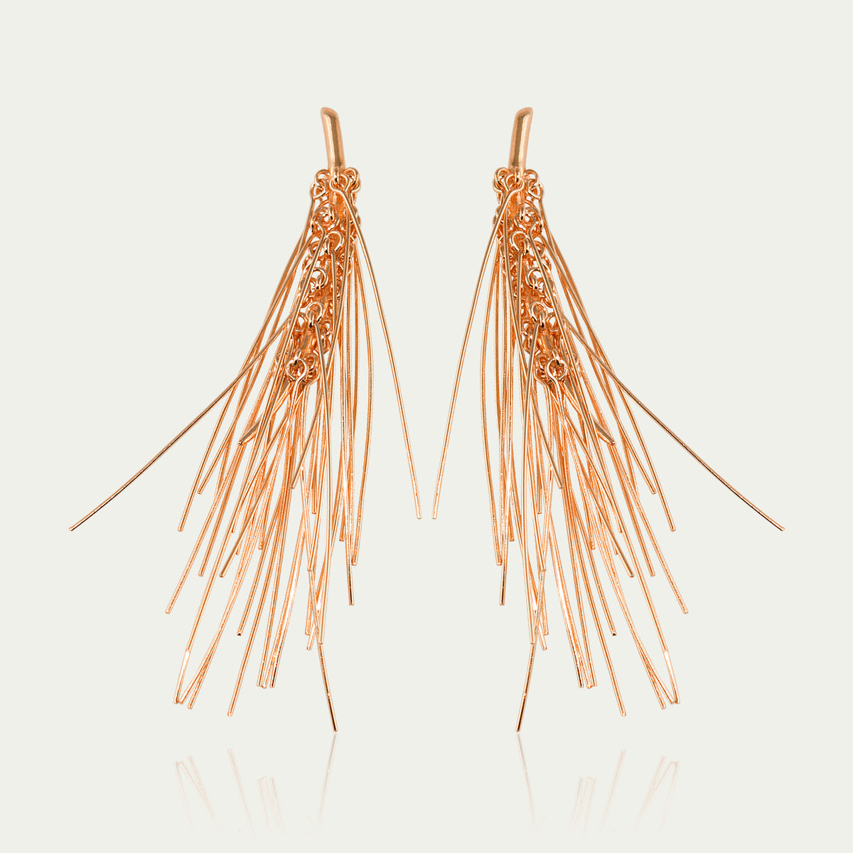 Ohrhänger Tassels – 925 Sterling Silber 18K Roségold vergoldet | Sucre Fine Jewelry