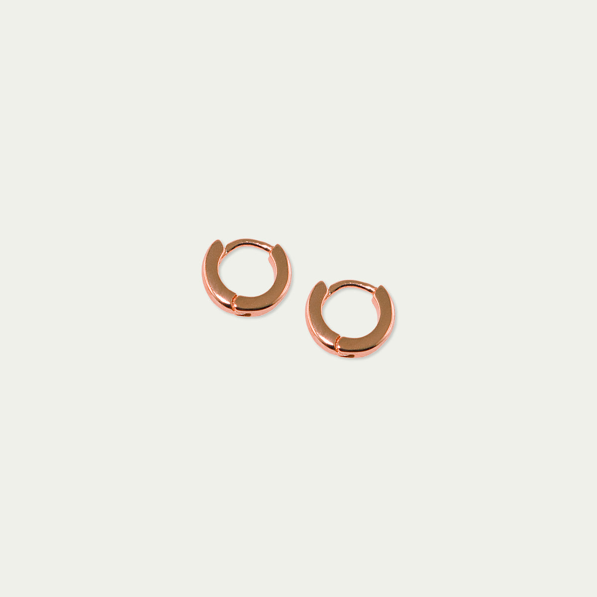 Klappcreole Pure Mini 0,5cm – 925 Sterling Silber 18K Roségold vergoldet | Sucre Fine Jewelry