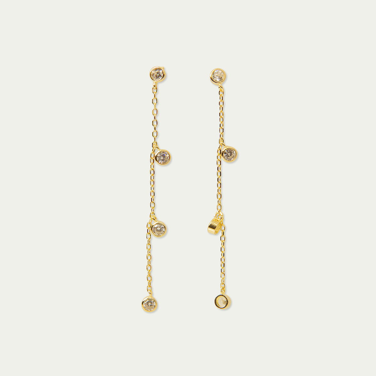 Ohrstecker Glam – 925 Sterling Silber 18K Gelbgold vergoldet | Sucre Fine Jewelry