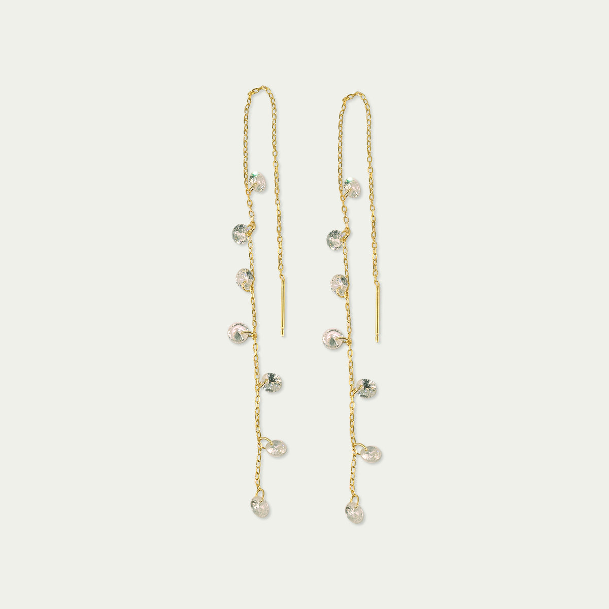 Ohrhänger Pure Glam – 925 Sterling Silber 18K Gelbgold vergoldet | Sucre Fine Jewelry