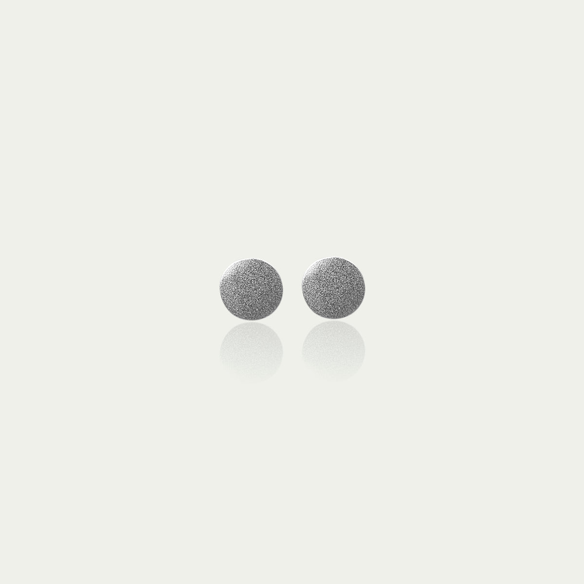 Ohrstecker Mini Frosted Coin – 925 Sterling Silber | Sucre Fine Jewelry