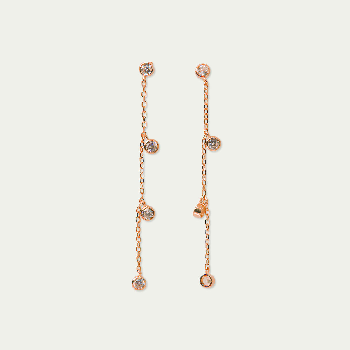 Ohrstecker Glam – 925 Sterling Silber 18K Roségold vergoldet | Sucre Fine Jewelry