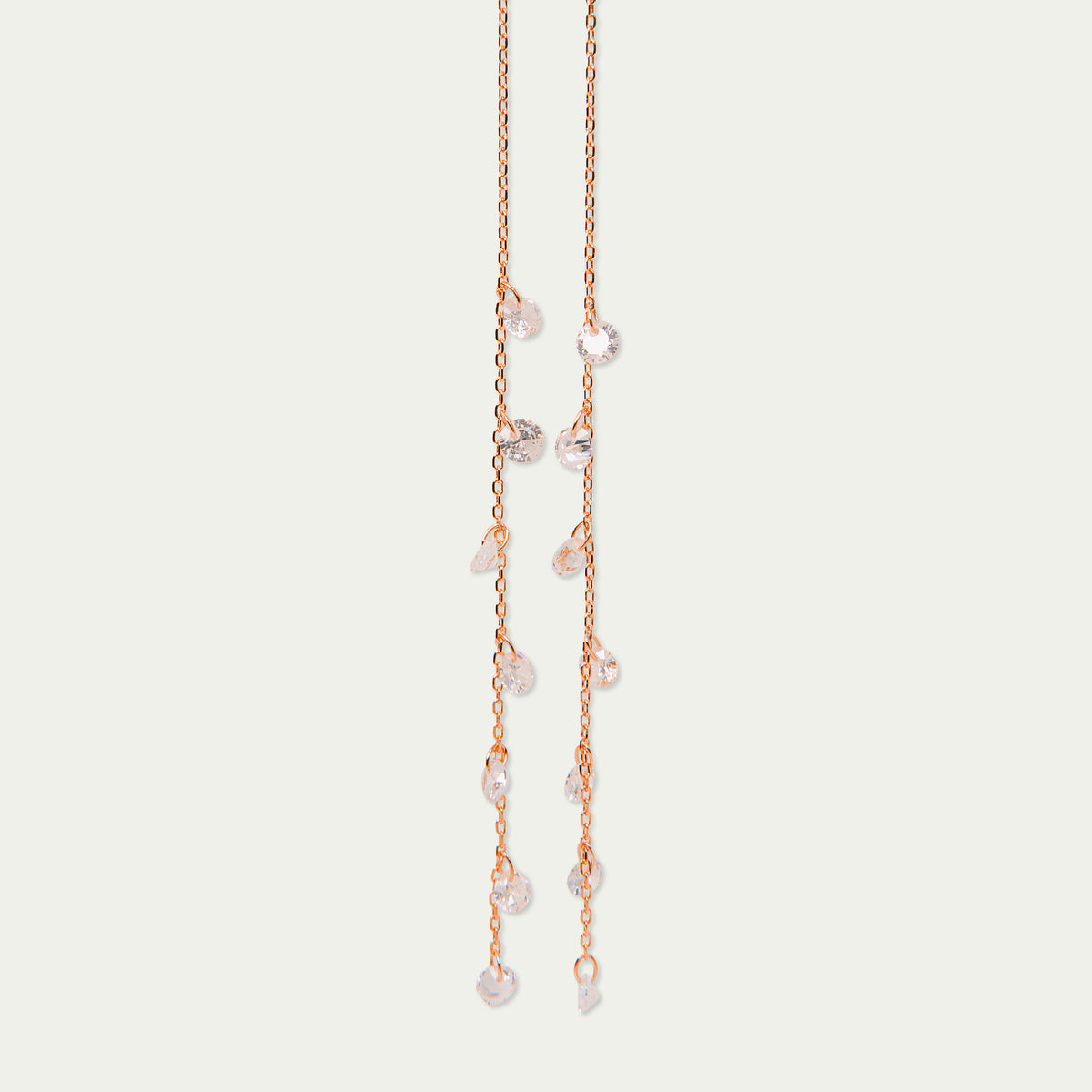Ohrhänger Pure Glam – 925 Sterling Silber 18K Roségold vergoldet | Sucre Fine Jewelry
