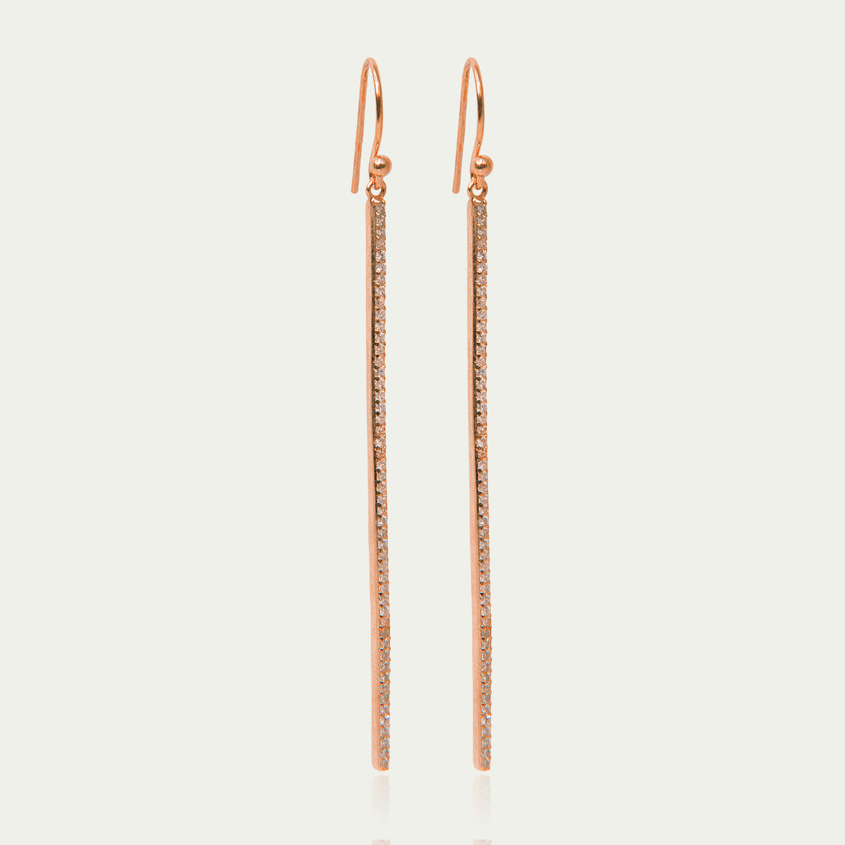 Ohrhänger Stick – 925 Sterling Silber 18K Roségold vergoldet | Sucre Fine Jewelry