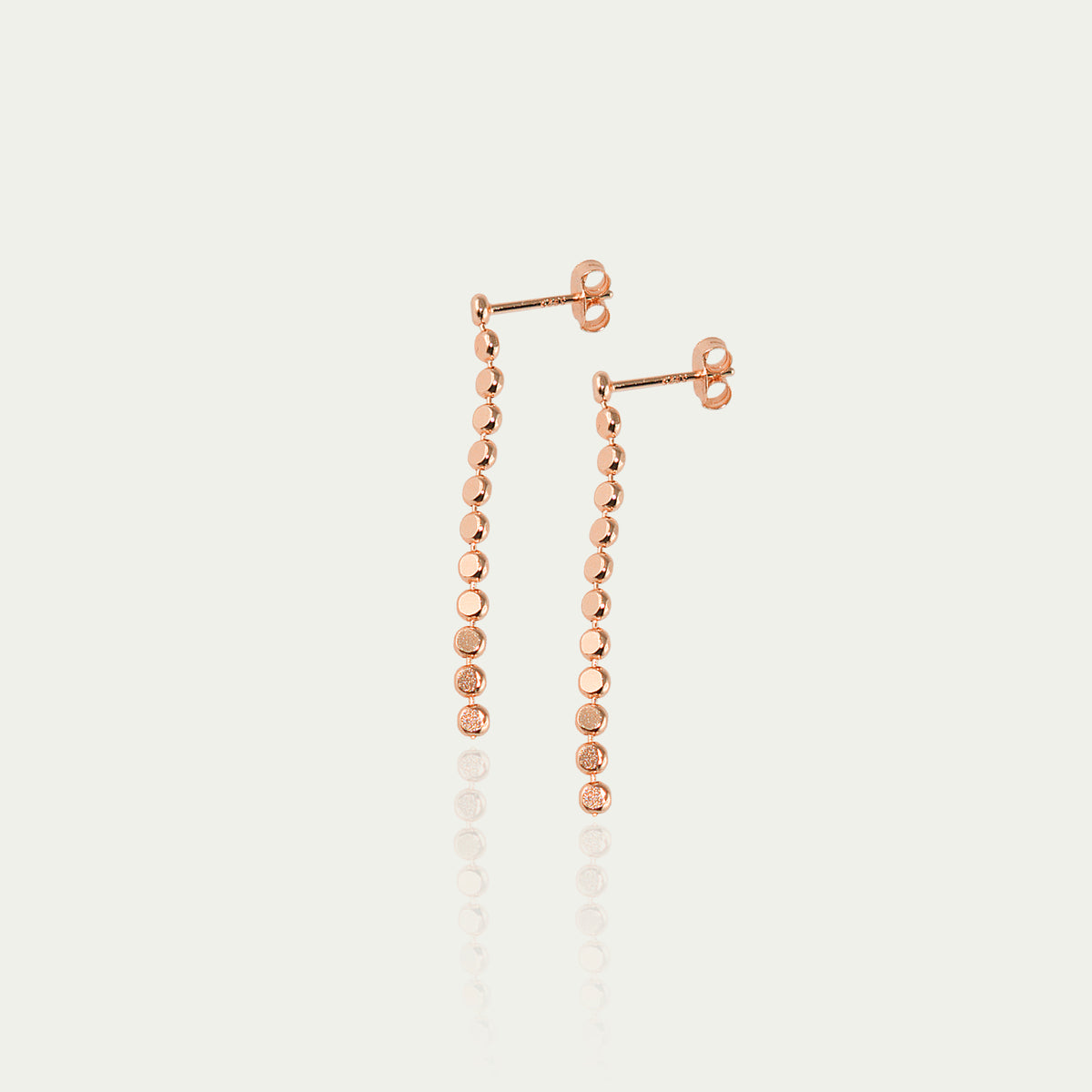 Ohrhänger Bubble Line – 925 Sterling Silber 18K Roségold vergoldet | Sucre Fine Jewelry