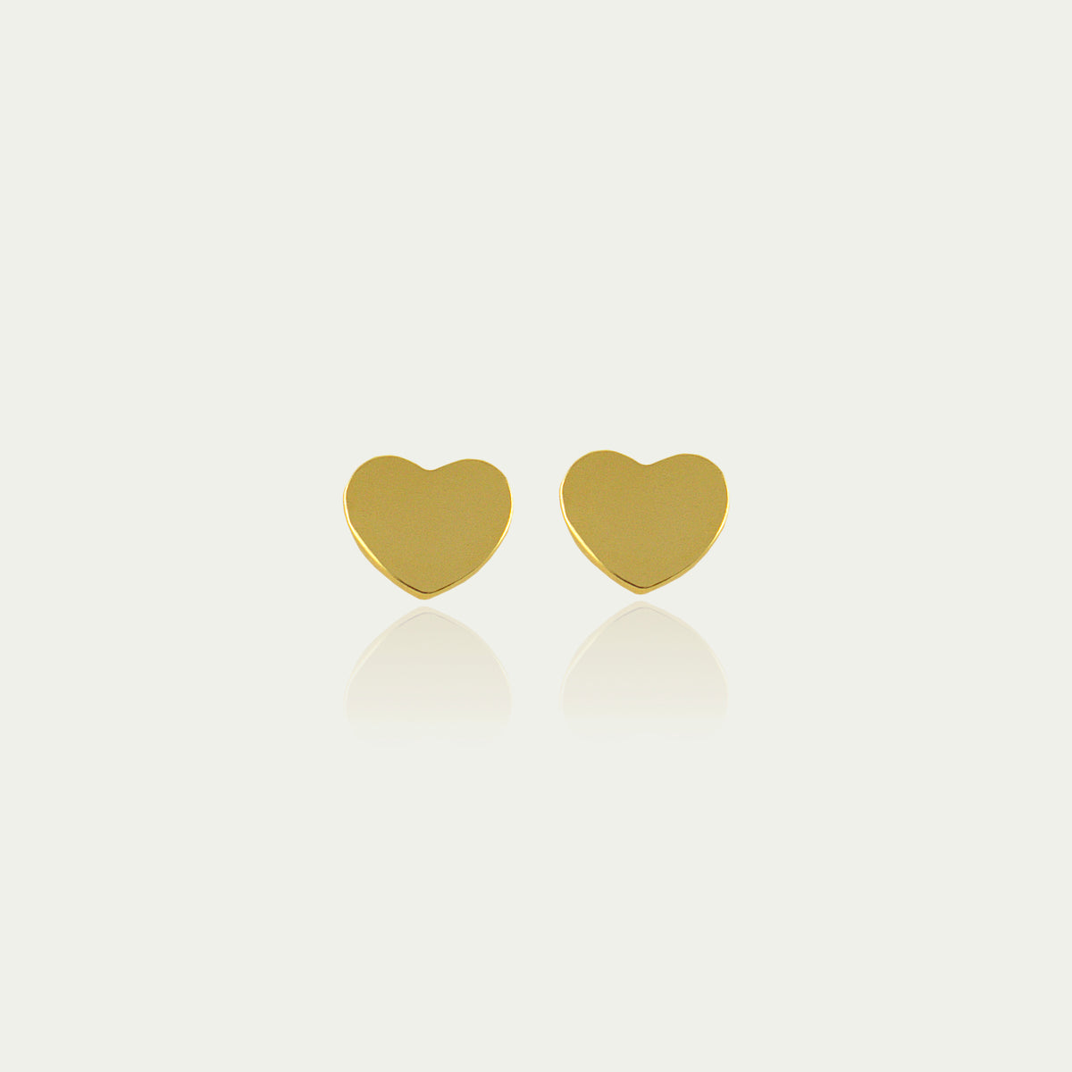 Ohrstecker Mini Herz – 925 Sterling Silber 18K Gelbgold vergoldet | Sucre Fine Jewelry