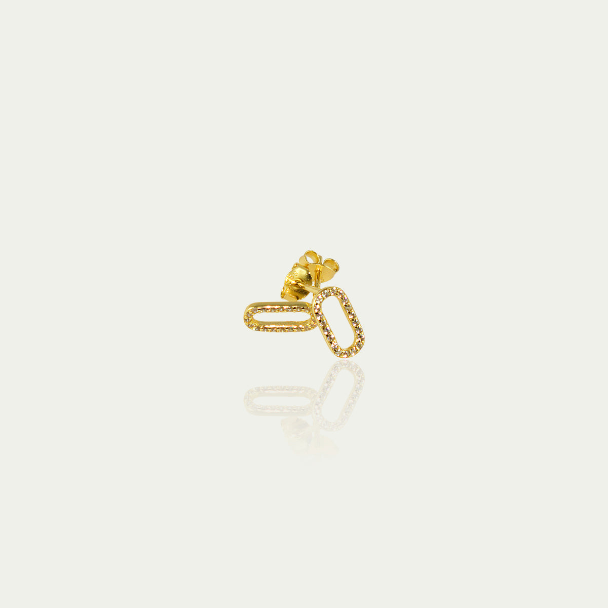Ohrstecker Chunky Chain – 925 Sterling Silber 18K Gelbgold vergoldet | Sucre Fine Jewelry