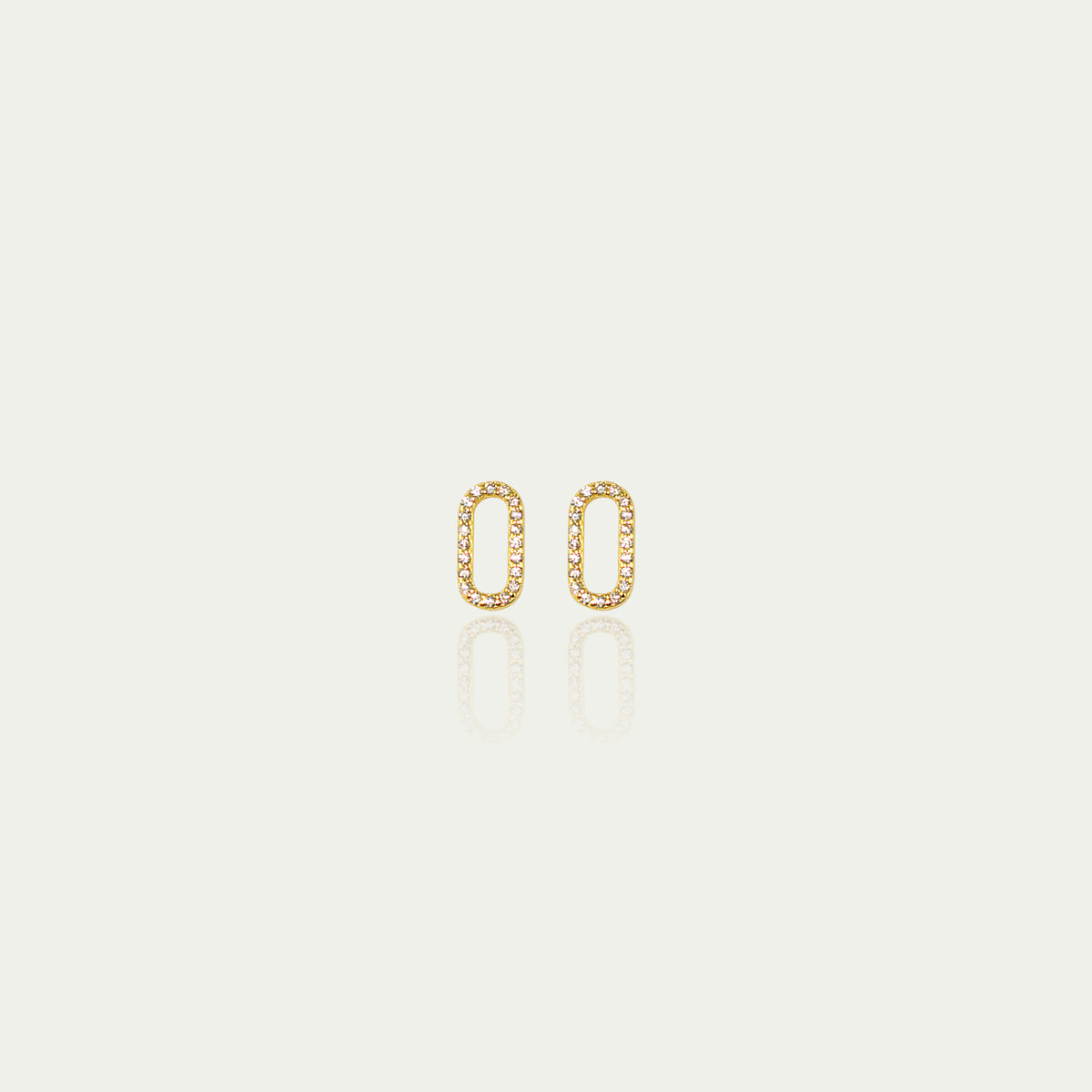 Ohrstecker Chunky Chain – 925 Sterling Silber 18K Gelbgold vergoldet | Sucre Fine Jewelry