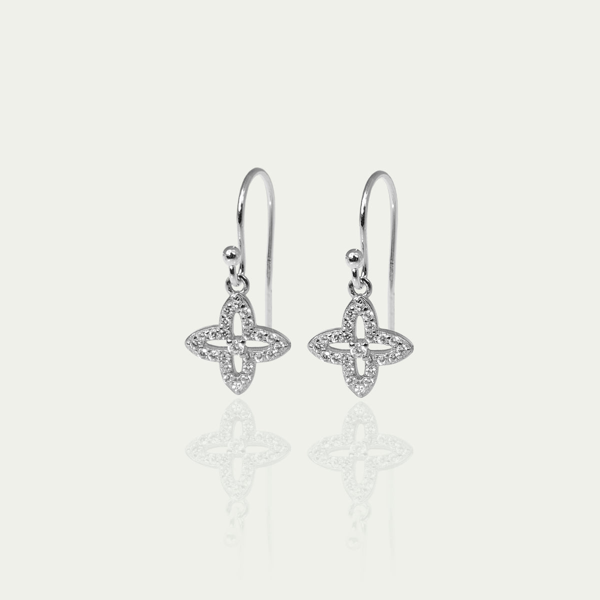 Ohrhänger Shiny Clover – 925 Sterling Silber | Sucre Fine Jewelry