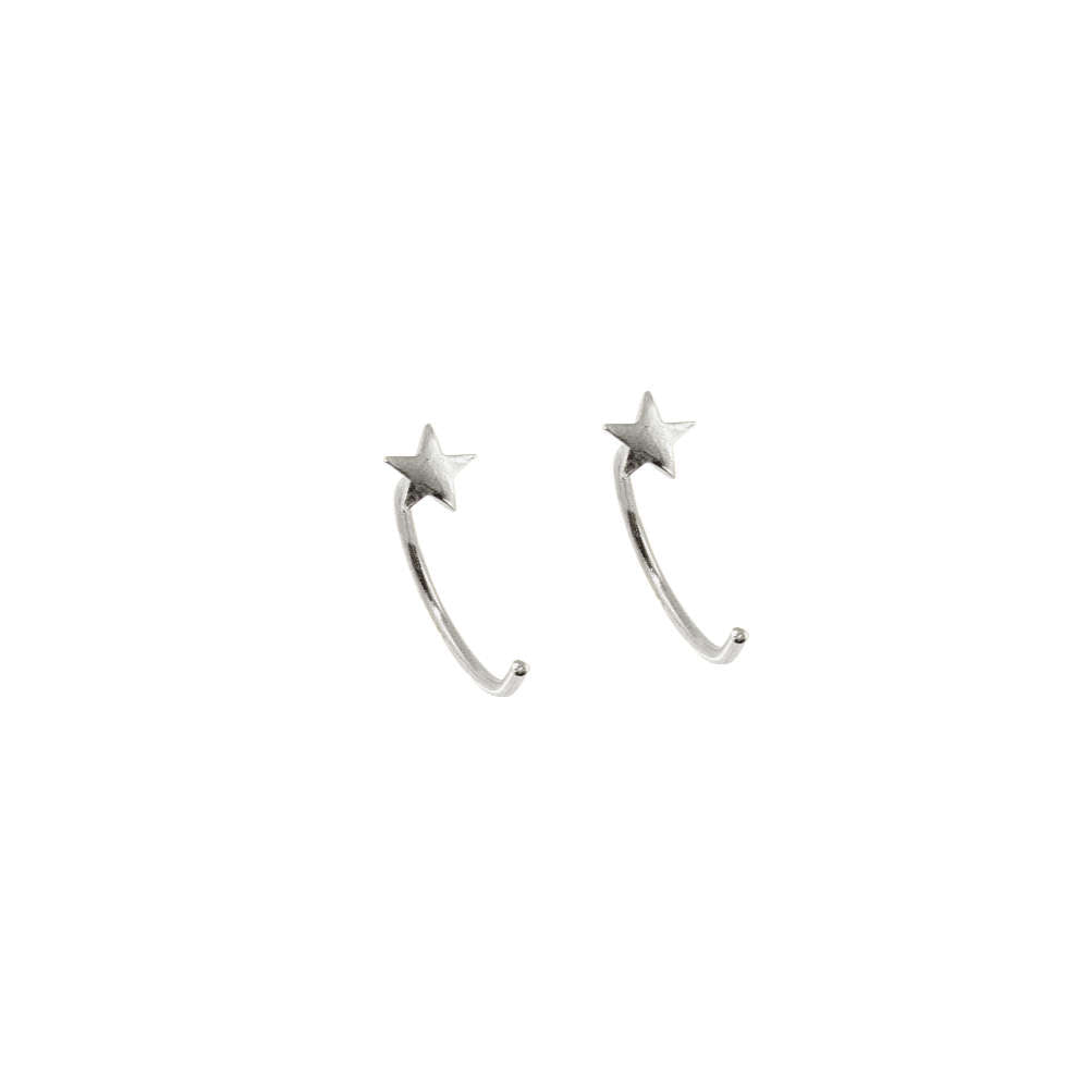 Mini Creole Stern – 925 Sterling Silber | Sucre Fine Jewelry