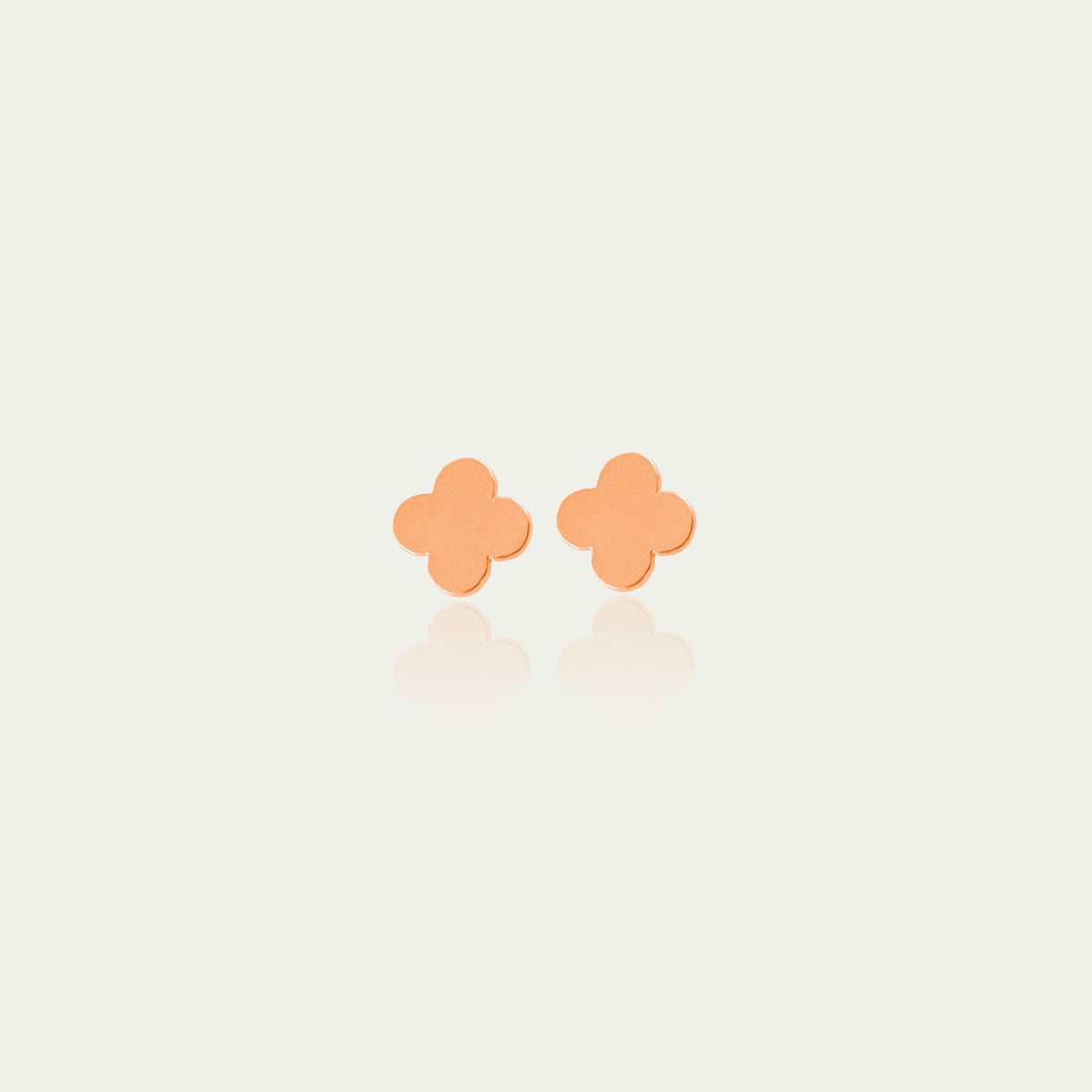 Ohrstecker Mini Clover – 925 Sterling Silber 18K Roségold vergoldet | Sucre Fine Jewelry