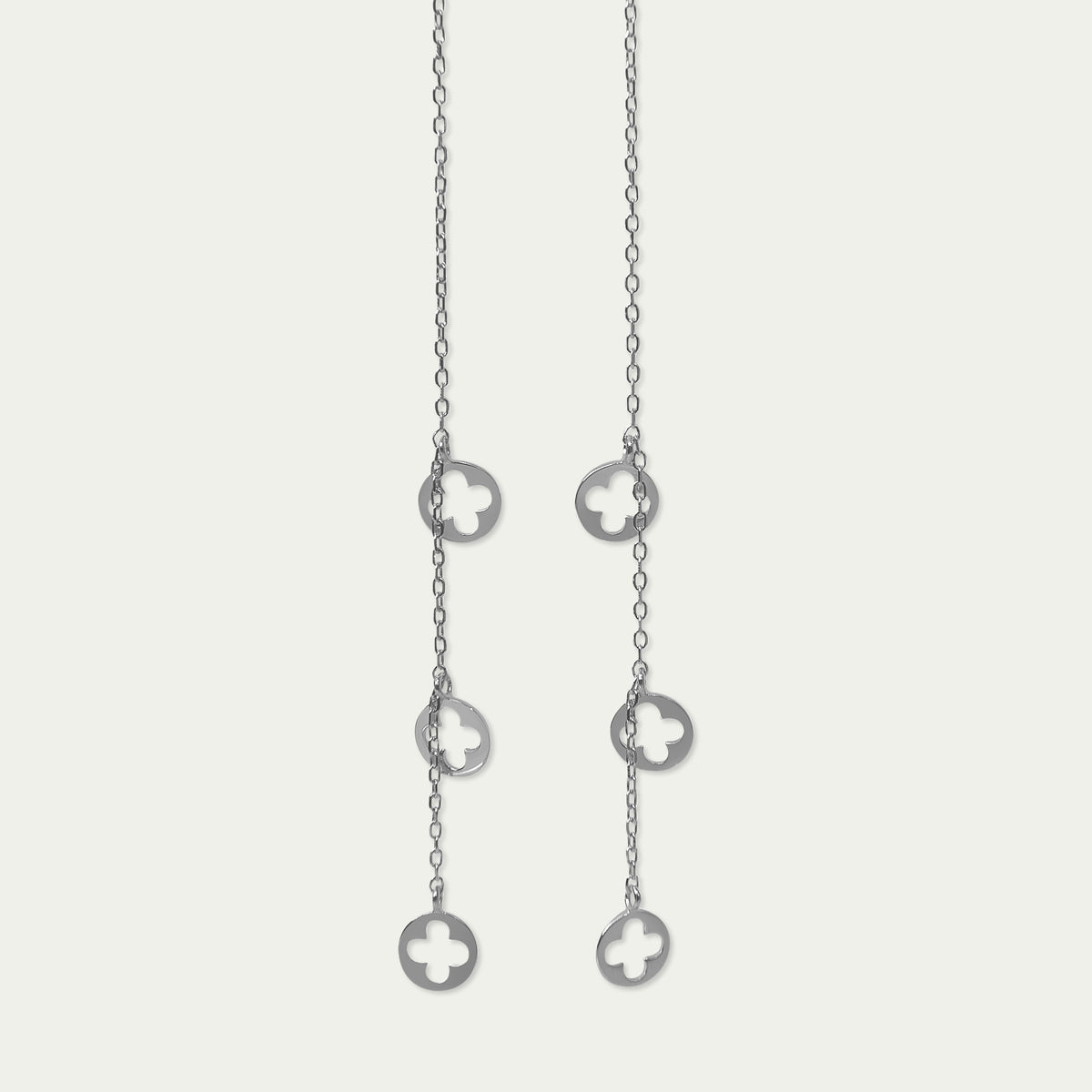 Ohrhänger Disc Clover – 925 Sterling Silber | Sucre Fine Jewelry
