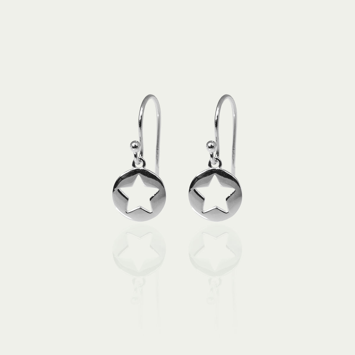 Ohrhänger Disc Star – 925 Sterling Silber | Sucre Fine Jewelry