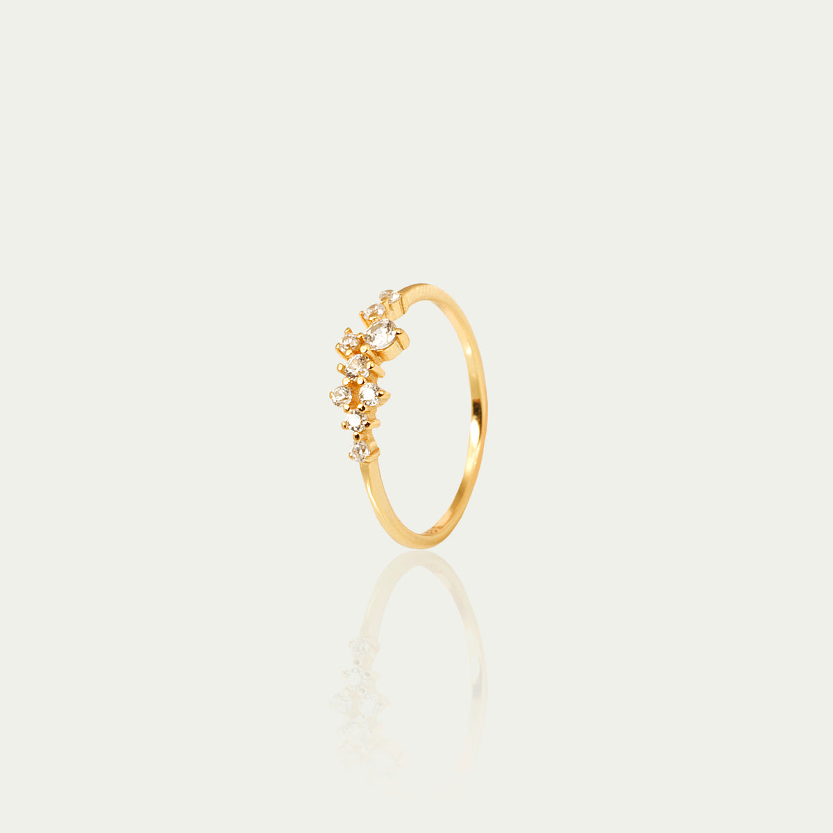 Ring Stones – 925 Sterling Silber 18K Gelbgold vergoldet | Sucre Fine Jewelry