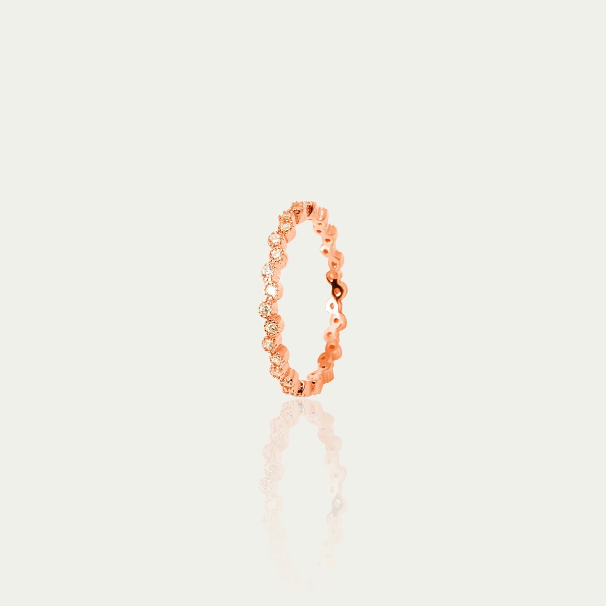 Ring Sparkling – 925 Sterling Silber 18K Roségold vergoldet | Sucre Fine Jewelry