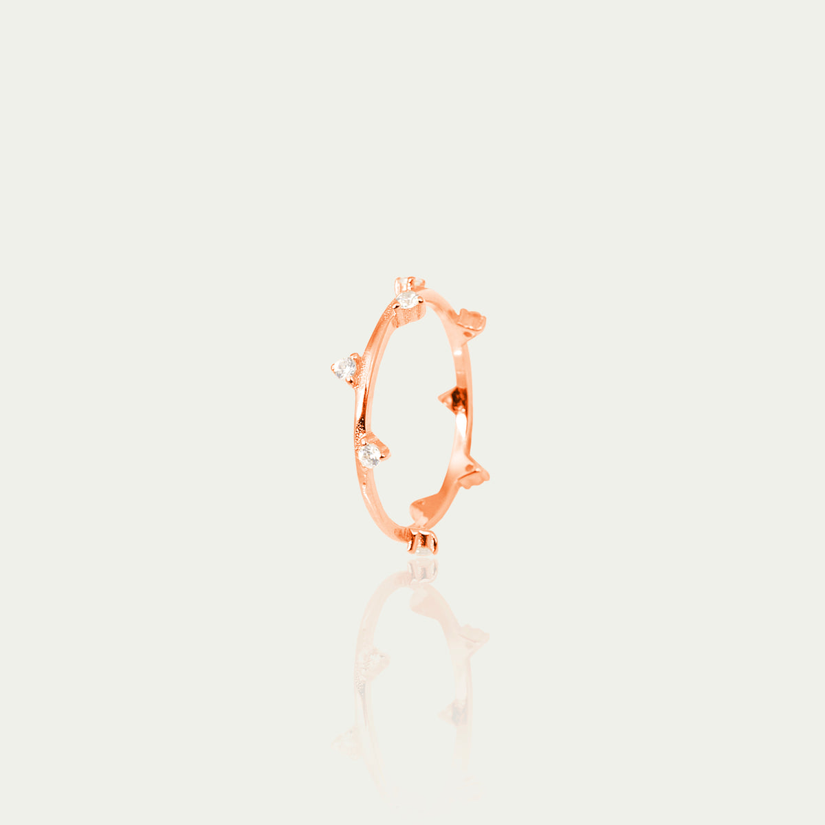 Ring Pure Shiny – 925 Sterling Silber 18K Roségold vergoldet | Sucre Fine Jewelry