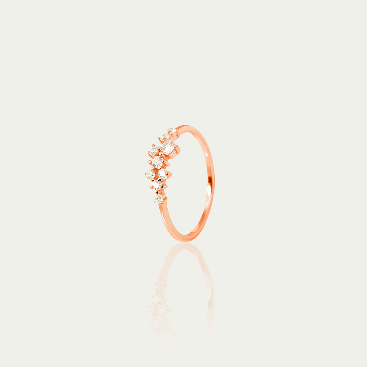 Ring Stones – 925 Sterling Silber 18K Roségold vergoldet | Sucre Fine Jewelry