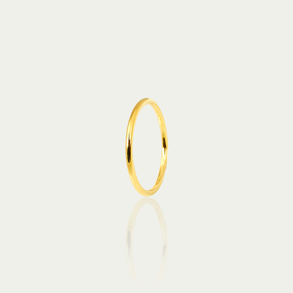 Ring Basic – 925 Sterling Silber 18K Gelbgold vergoldet | Sucre Fine Jewelry