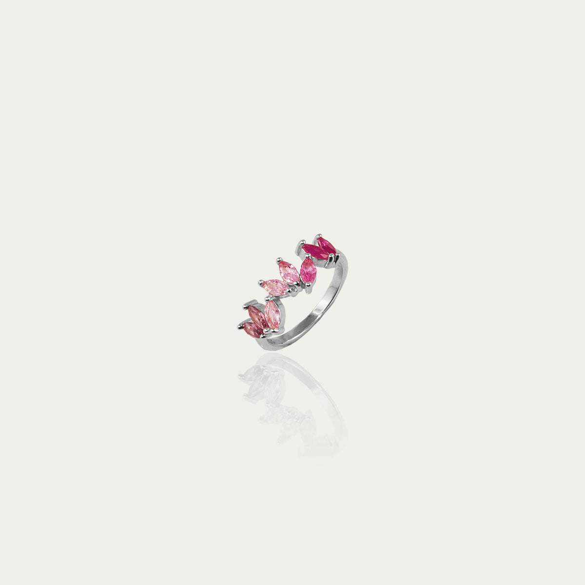 Ring Colorfull Flower Rosatöne – 925 Sterling Silber | Sucre Fine Jewelry