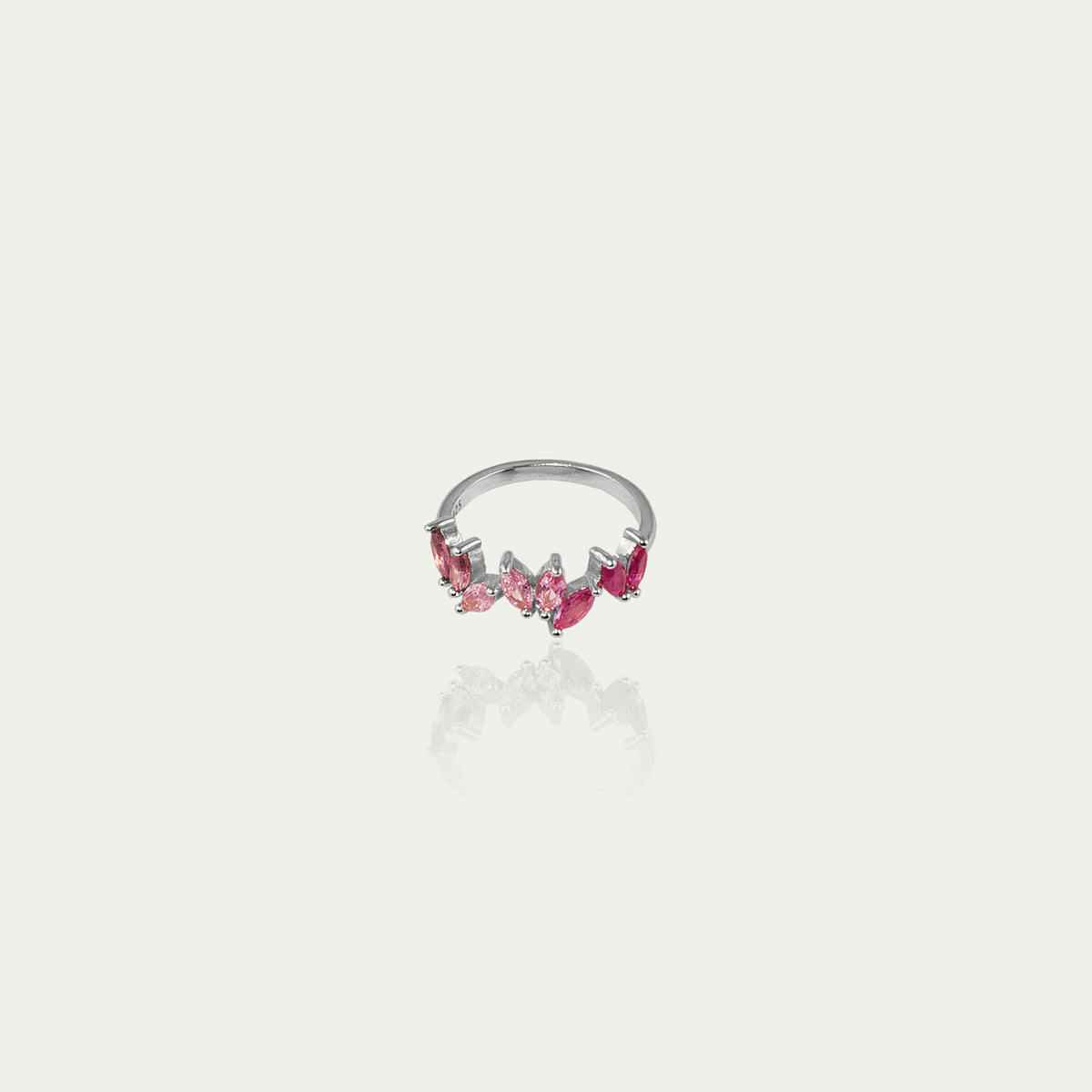 Ring Colorfull Flower Rosatöne – 925 Sterling Silber | Sucre Fine Jewelry