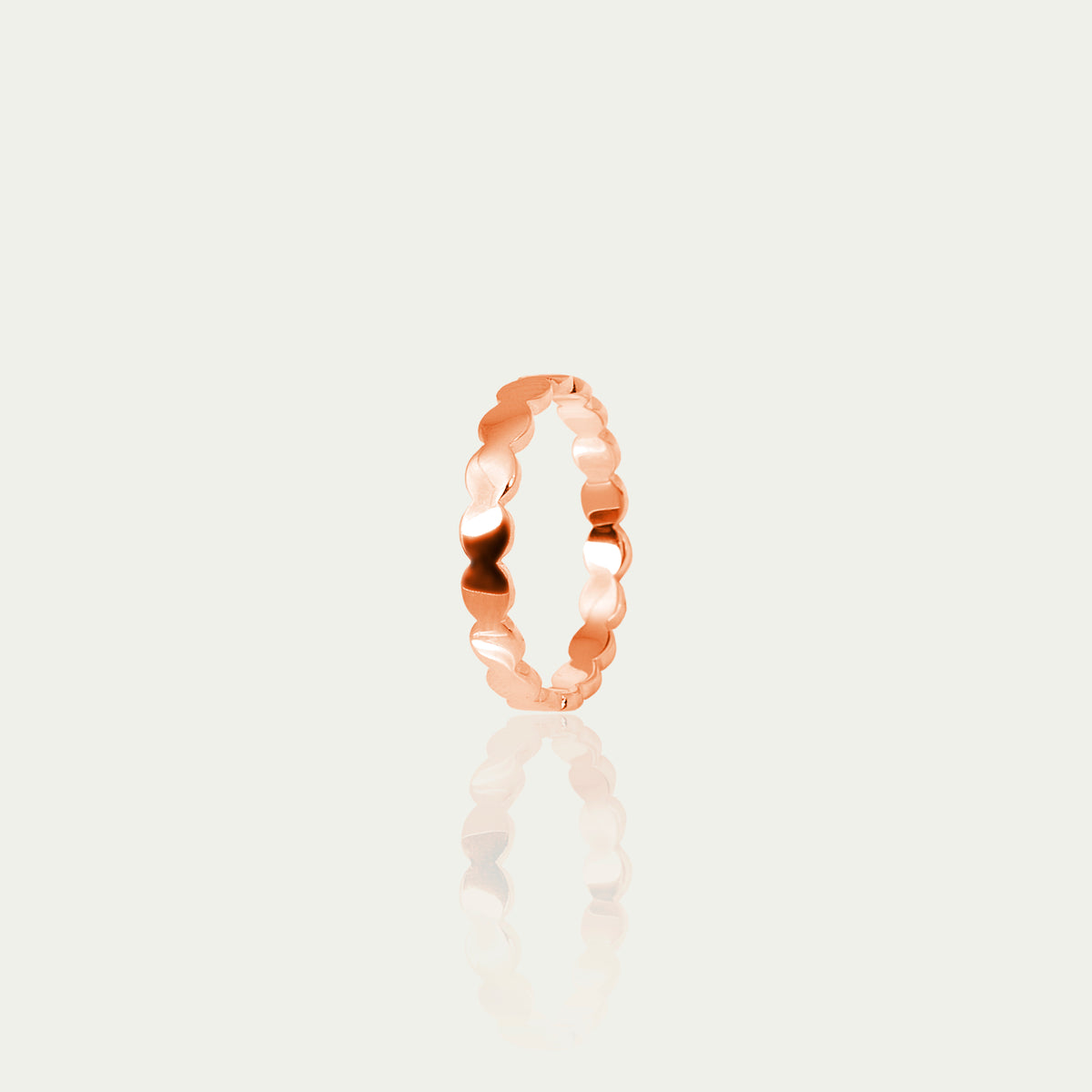 Ring Endless Disc – 925 Sterling Silber 18K Roségold vergoldet | Sucre Fine Jewelry
