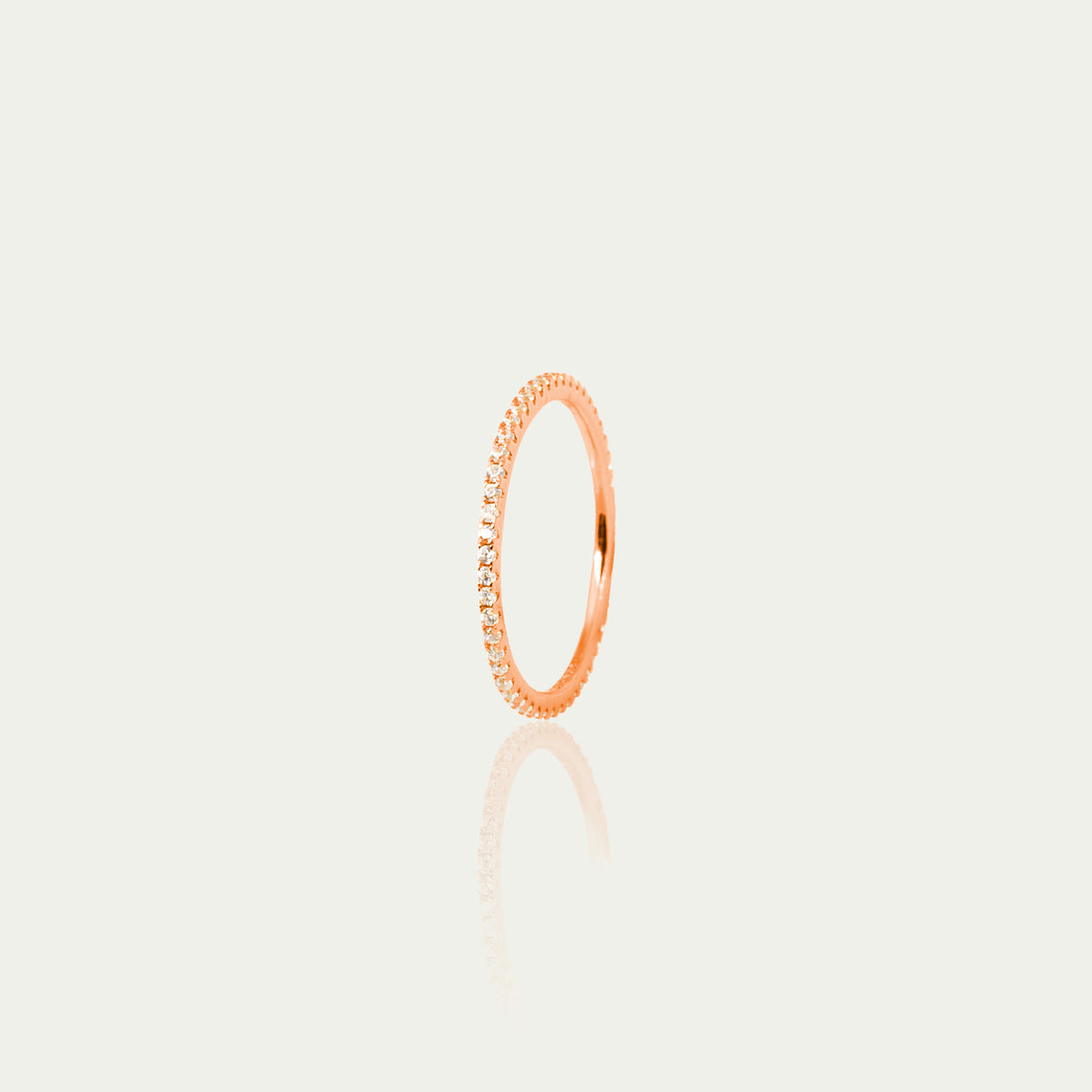 Ring Memory Crystal – 925 Sterling Silber 18K Roségold vergoldet | Sucre Fine Jewelry