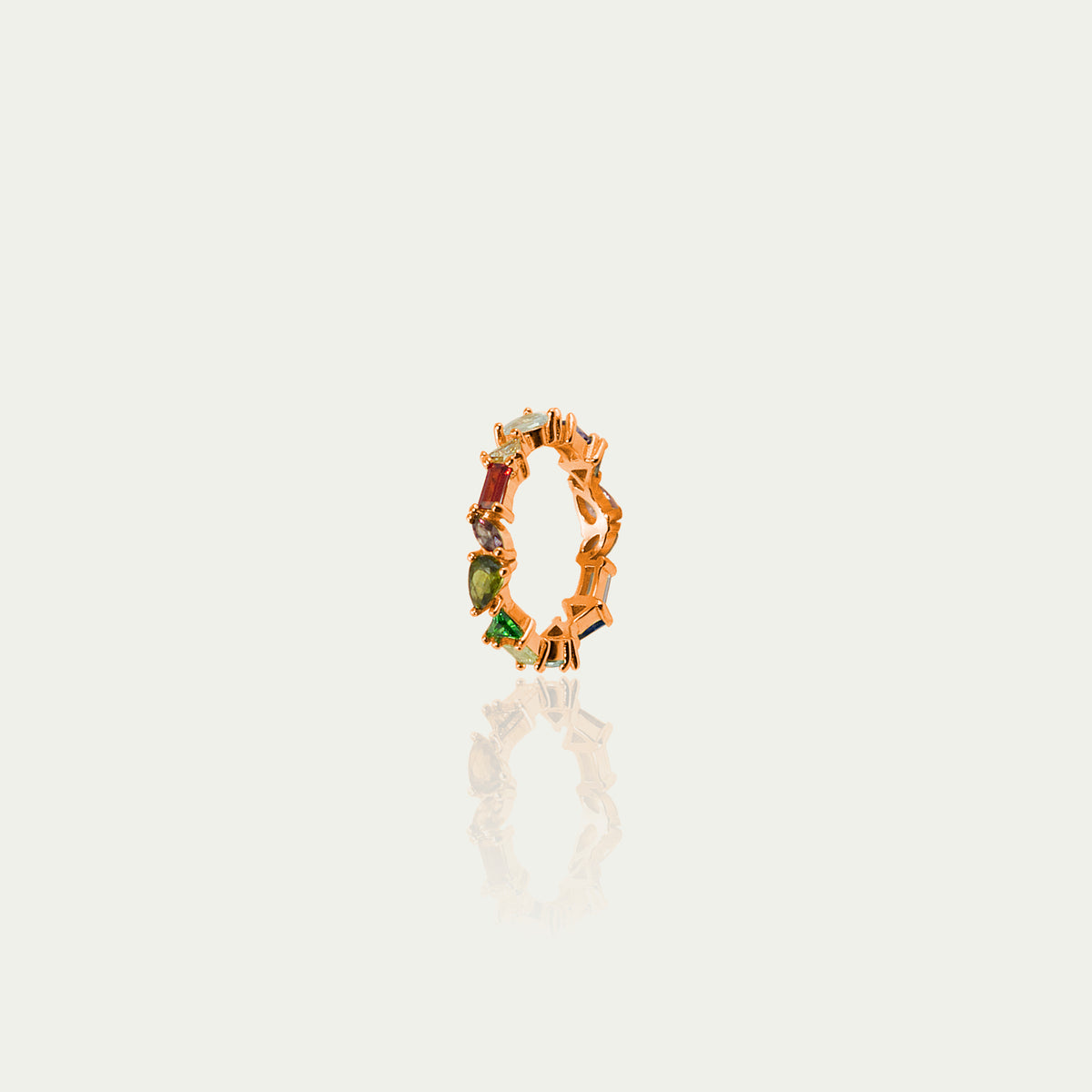 Ring Rainbow blau-lila – 925 Sterling Silber 18K Roségold vergoldet | Sucre Fine Jewelry