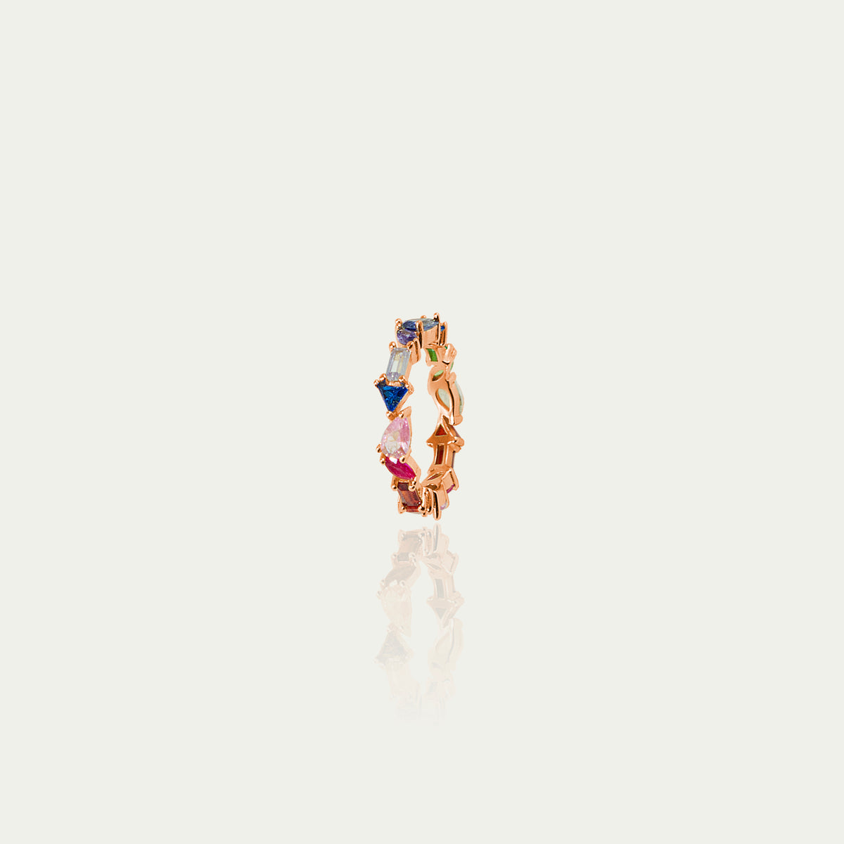 Ring Rainbow – 925 Sterling Silber 18K Roségold vergoldet | Sucre Fine Jewelry