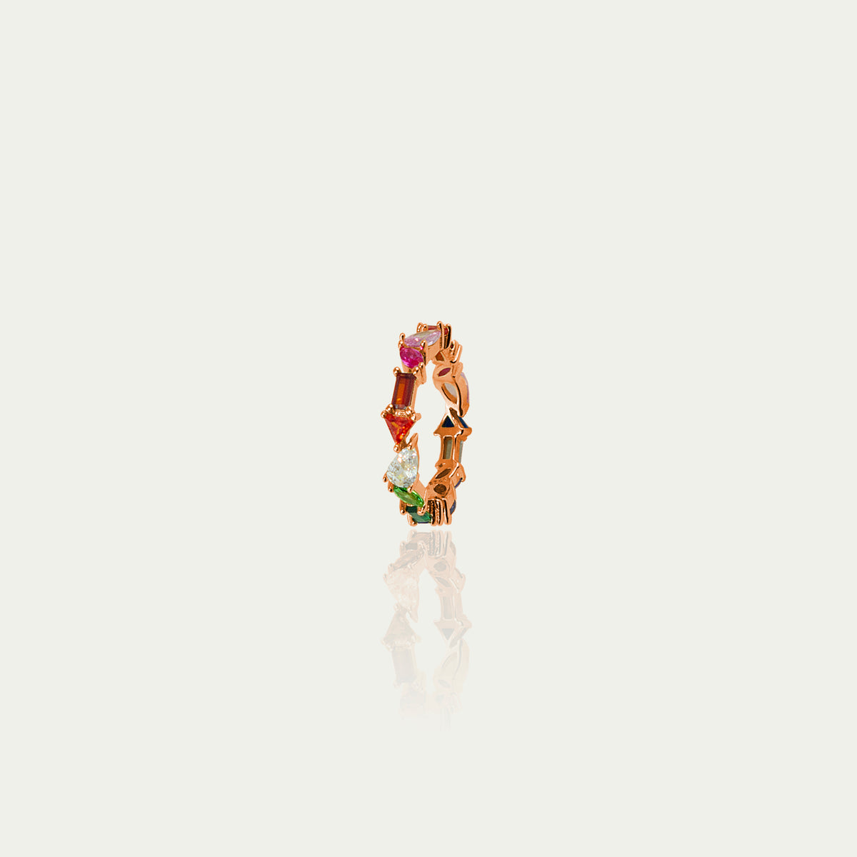 Ring Rainbow – 925 Sterling Silber 18K Roségold vergoldet | Sucre Fine Jewelry