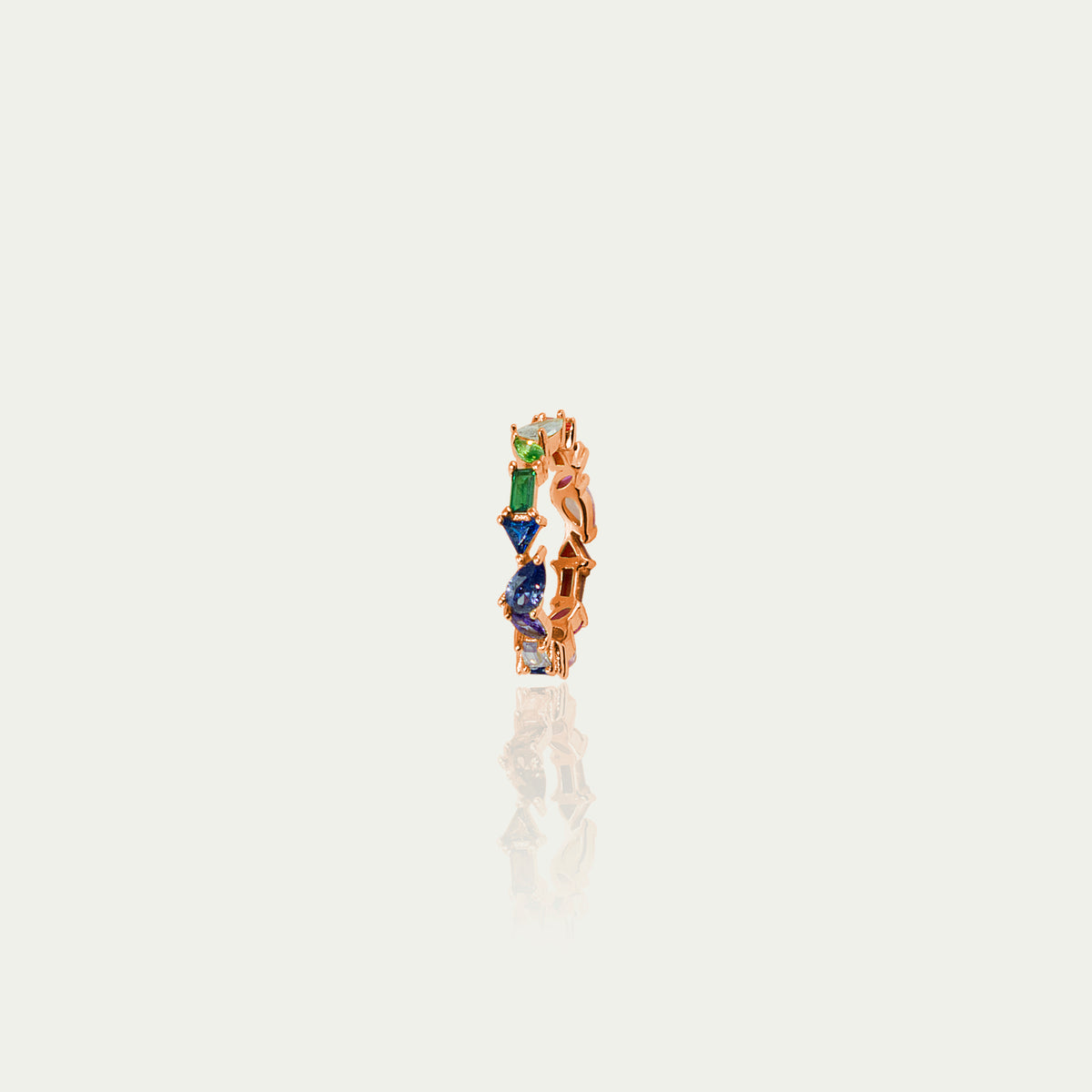 Ring Rainbow – 925 Sterling Silber 18K Roségold vergoldet | Sucre Fine Jewelry