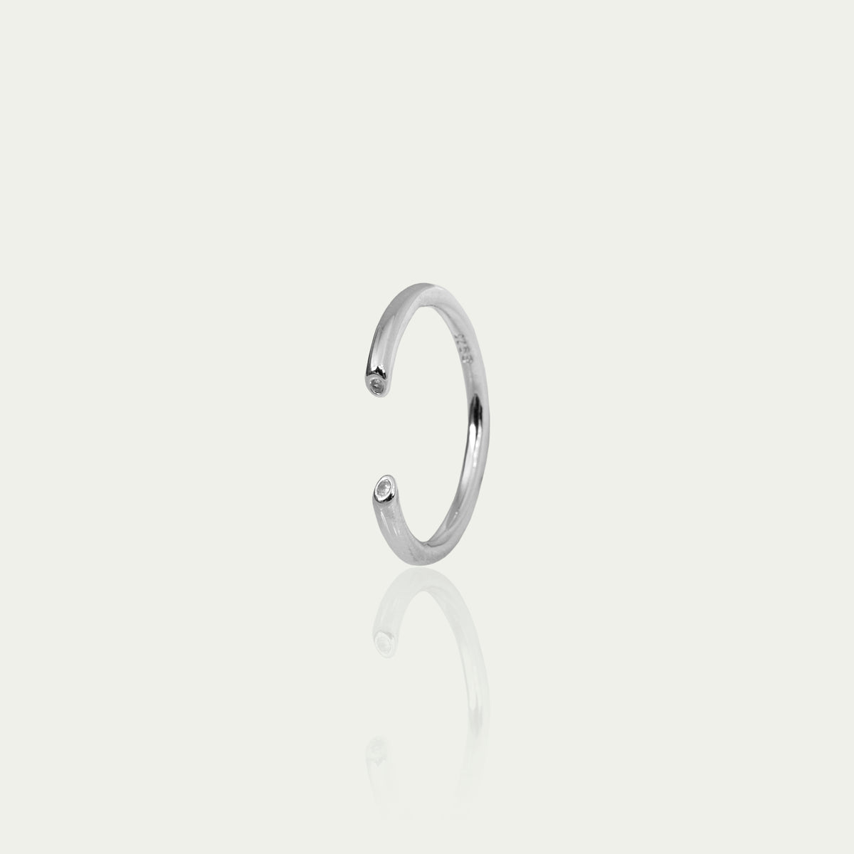 Ring Open Wire mit Zirkonia – 925 Sterling Silber | Sucre Fine Jewelry