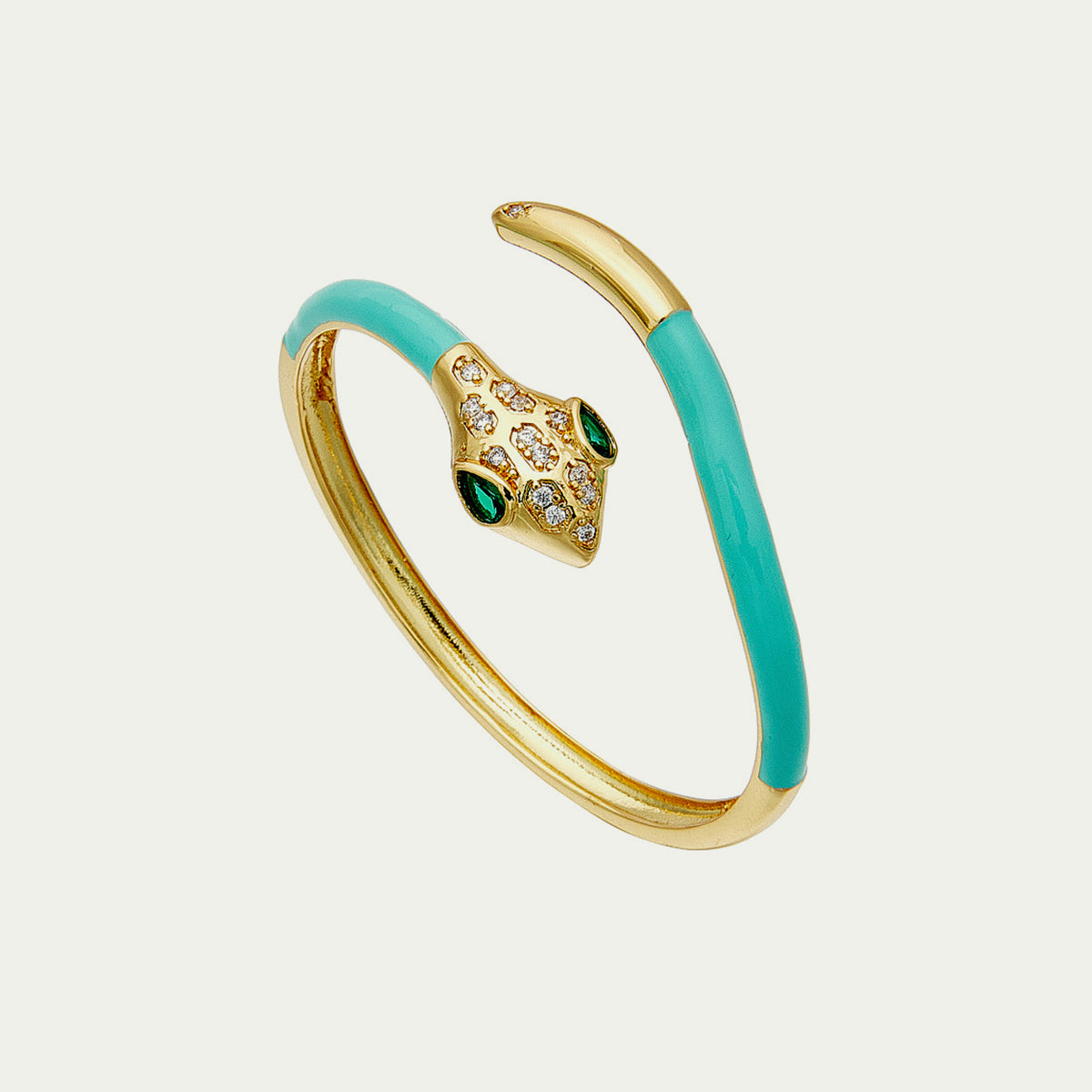 Schlangen Armreif einfach emailliert | Sucre Fine Jewelry